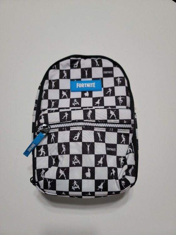 FORTNITE Lunch Box Black White Checker