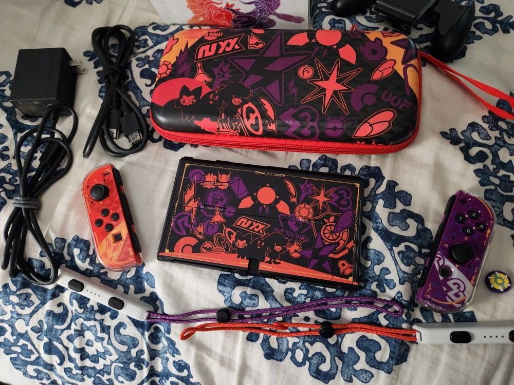 Nintendo Switch OLED (Pokemon Scarlet & Violet Edition) w/ All Accessories