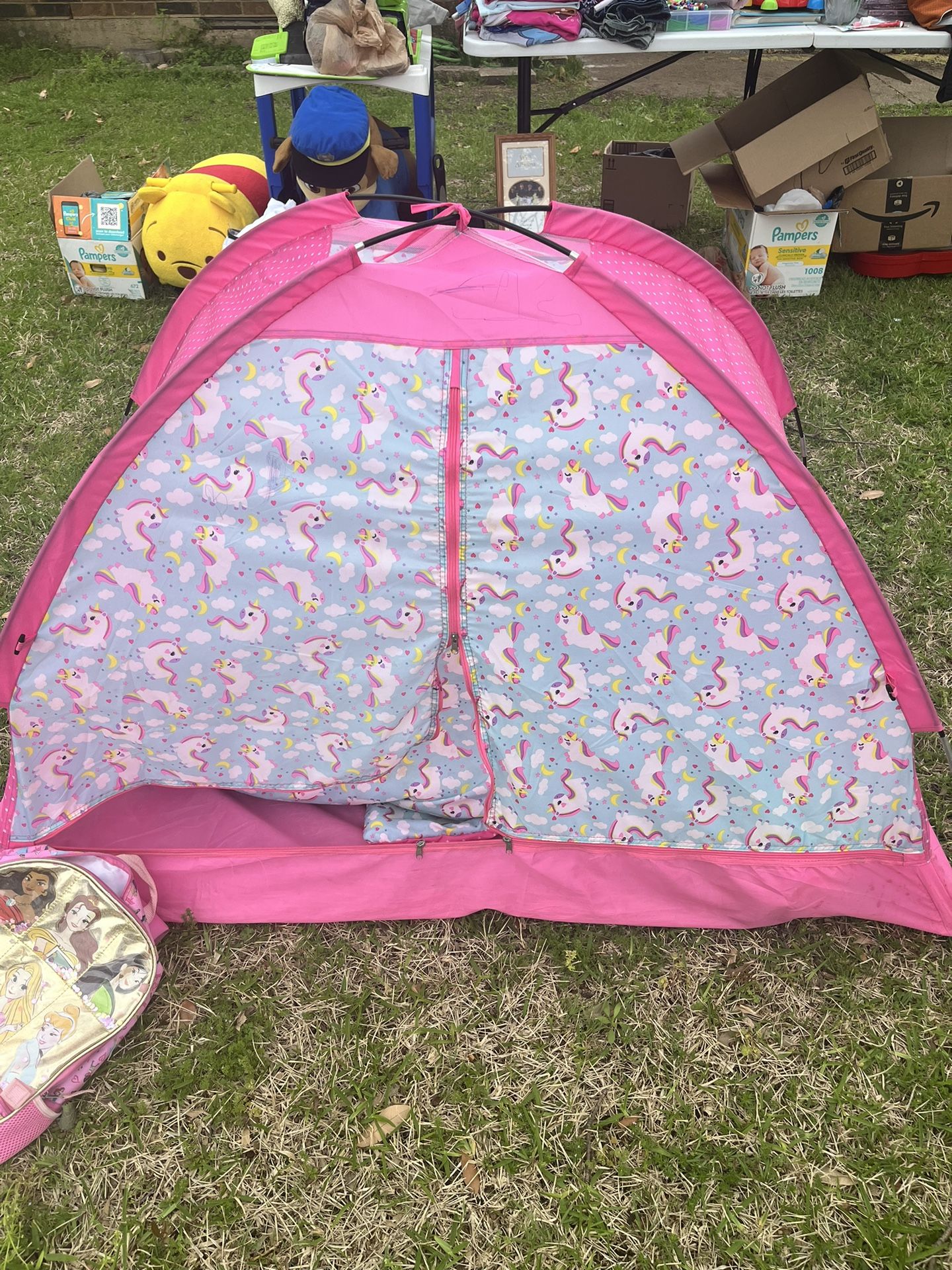 Unicorn Tent With Sleeping Bag