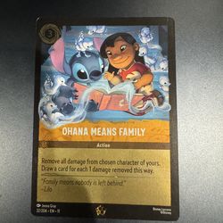 Ohana Means Family Lorcana WinterSpell Card