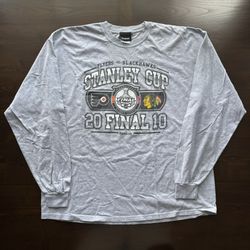 Reebok 2010 Stanley Cup Finals Philadelphia Flyers vs Chicago Blackhawks Longsleeve