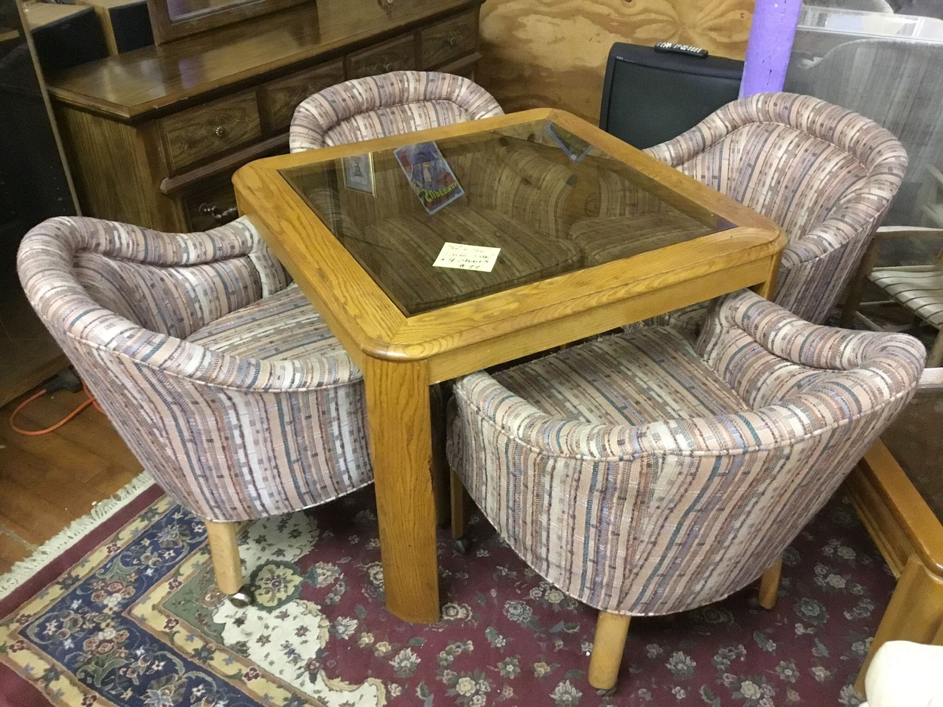 36” Small Kitchen table and Chairs.