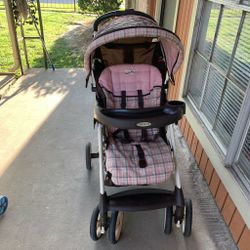 Graco Pink/Brown Stroller .