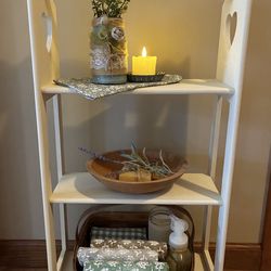 Small Solid Wood Freestanding Shelf *Please See Description*