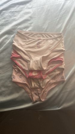 Girls, pink and white underwear