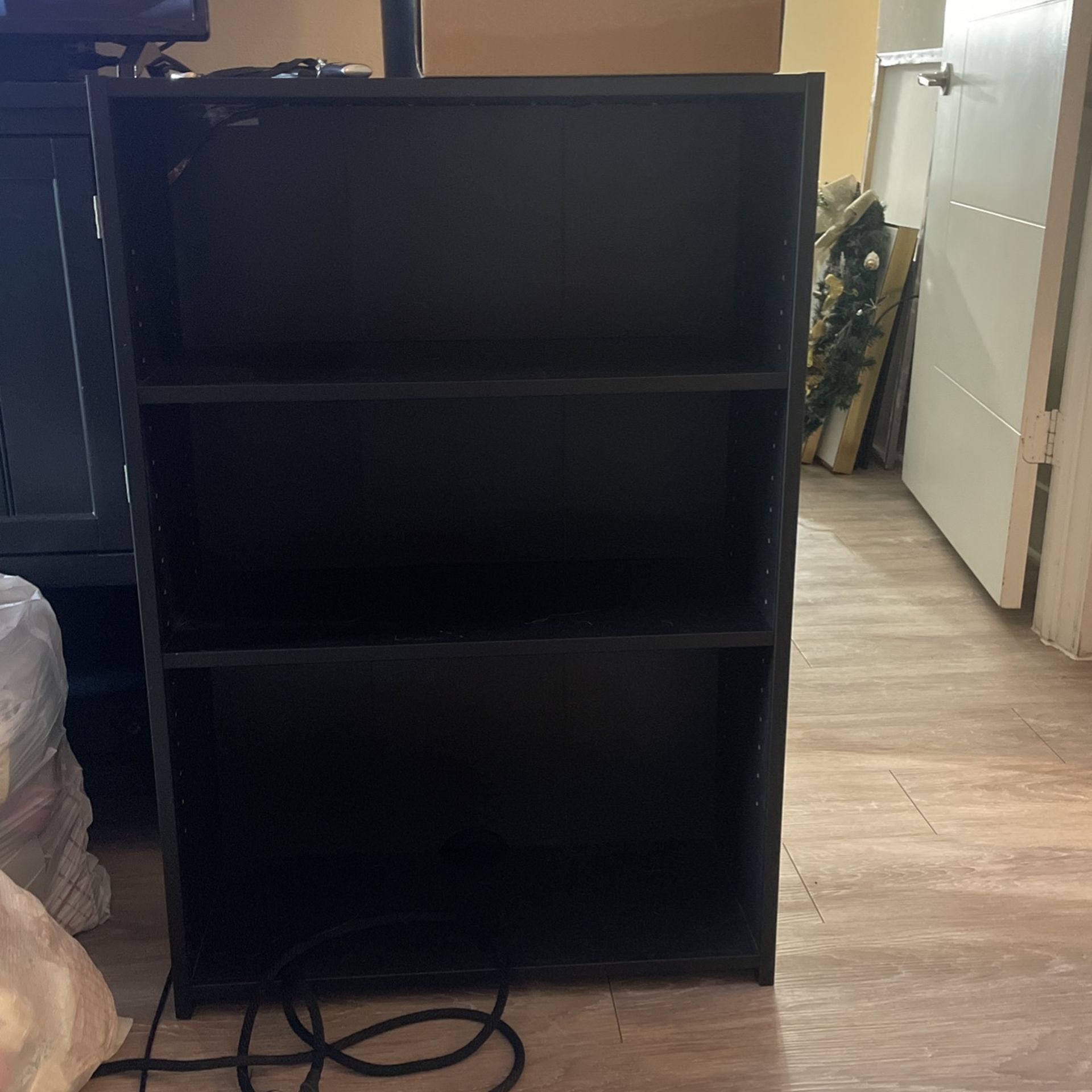 Three Shelve Bookcase Black