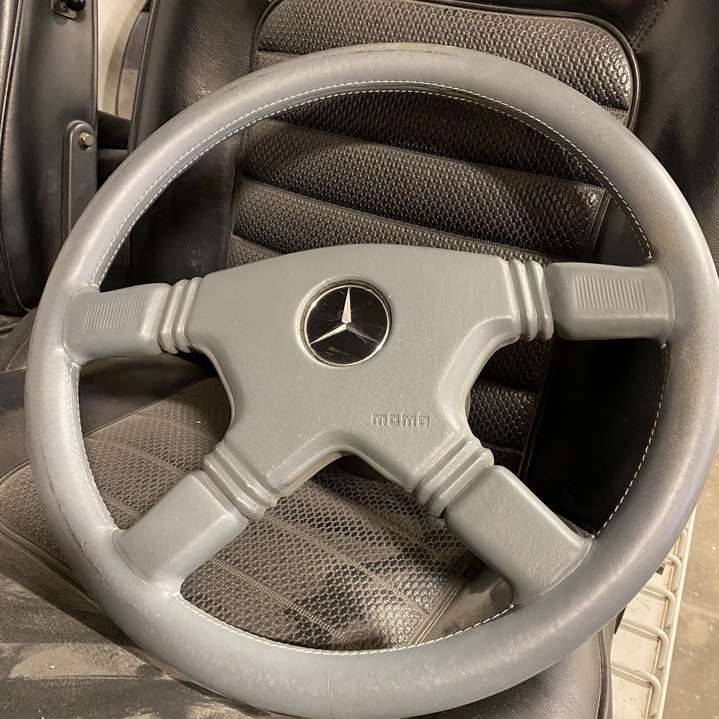 RARE Lorinser MOMO Mercedes-Benz Steering Wheel and Hub for Sale
