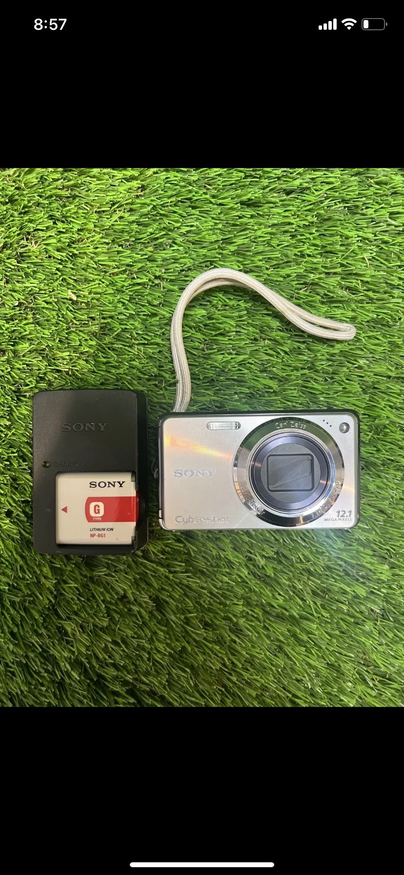 Sony Cyber-shot DSC-W290 12.1MP Digital Camera 5x Zoom TESTED With Charger