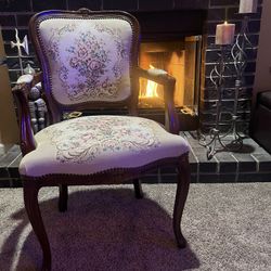 Vintage Needle Point Chair