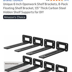 Shelf Brackets 4”,6” or 10”