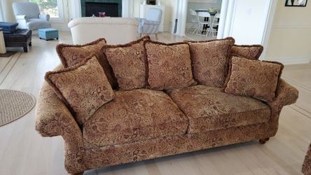 Sofa and pillows