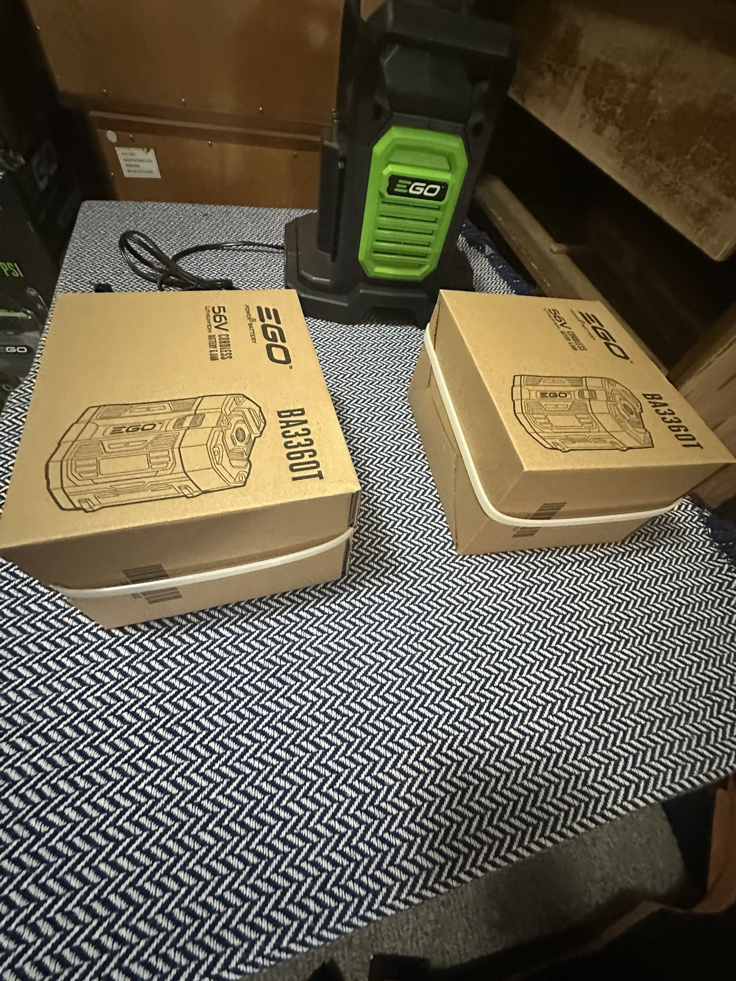 Ego dual changer and (2) 6amp battery for sale.