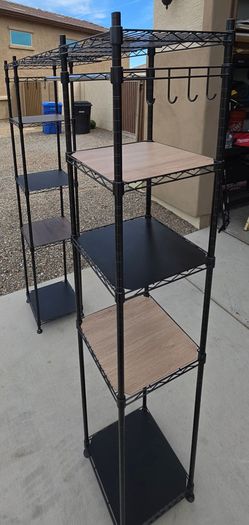 SafeRacks Expandable 4-Tier Double Rod Garment Metal Storage Rack