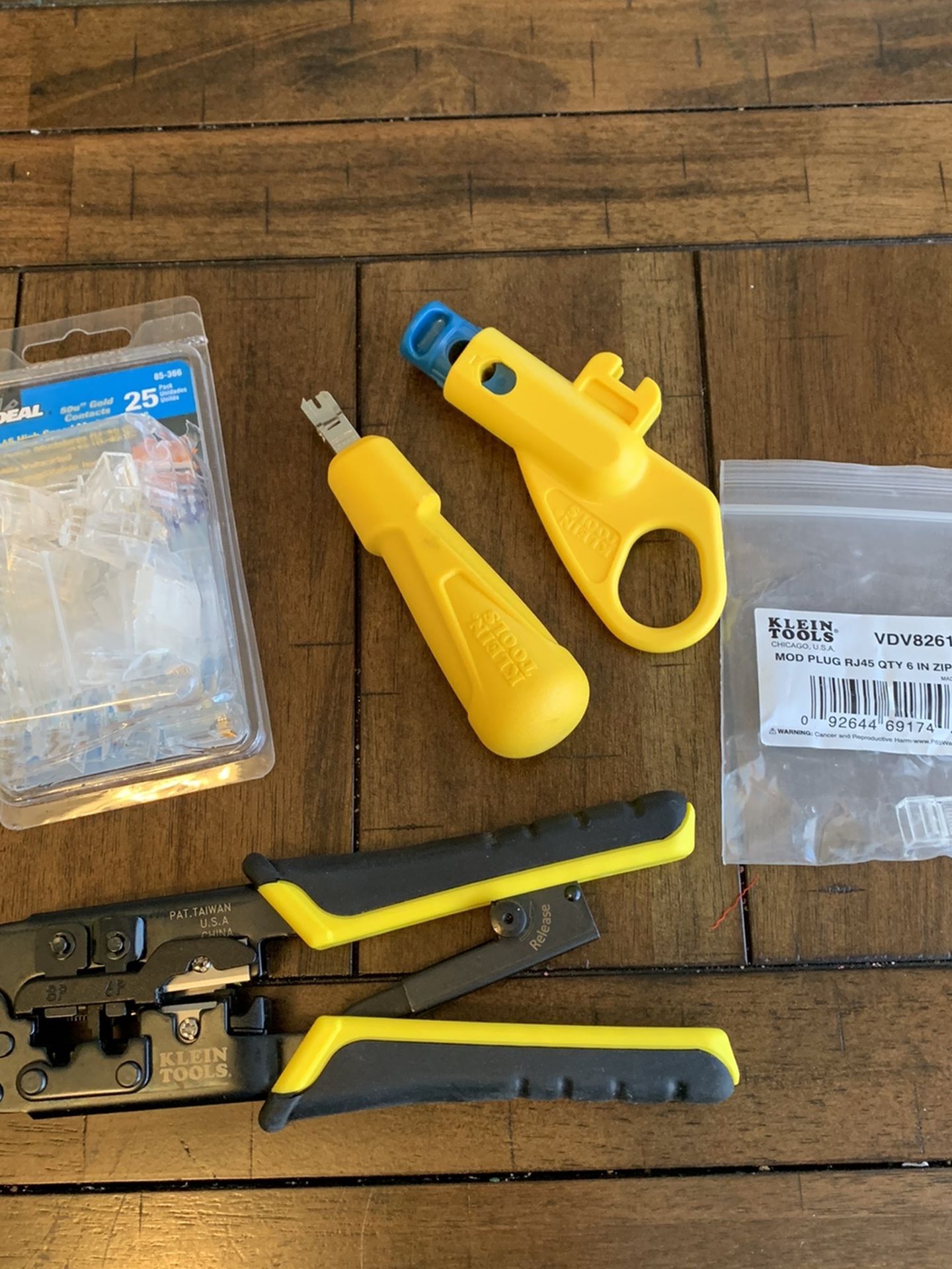 Klein Tools Ratcheting PassThru Modular Crimper, Combination Radial