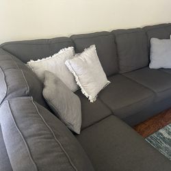LIVING SPACES Sectional Couch $400