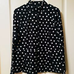 New Cynthia Rowley Polka Dot Athleisure Jacket L