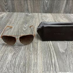 Michael Kors MK Copper Colored Sunglasses Aviators with Case