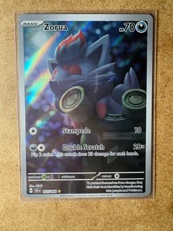 The Pokemon Company Zorua 075/064 Shrouded Fable Holo Rare EN 2024 Rend