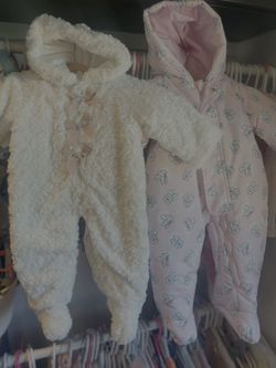 Baby Girl Snowsuit Romper Clothes 9-12 Months