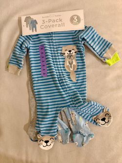 Koala Kids 3-Pack Baby Pajamas 3M
