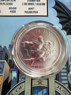 Batman silver coin