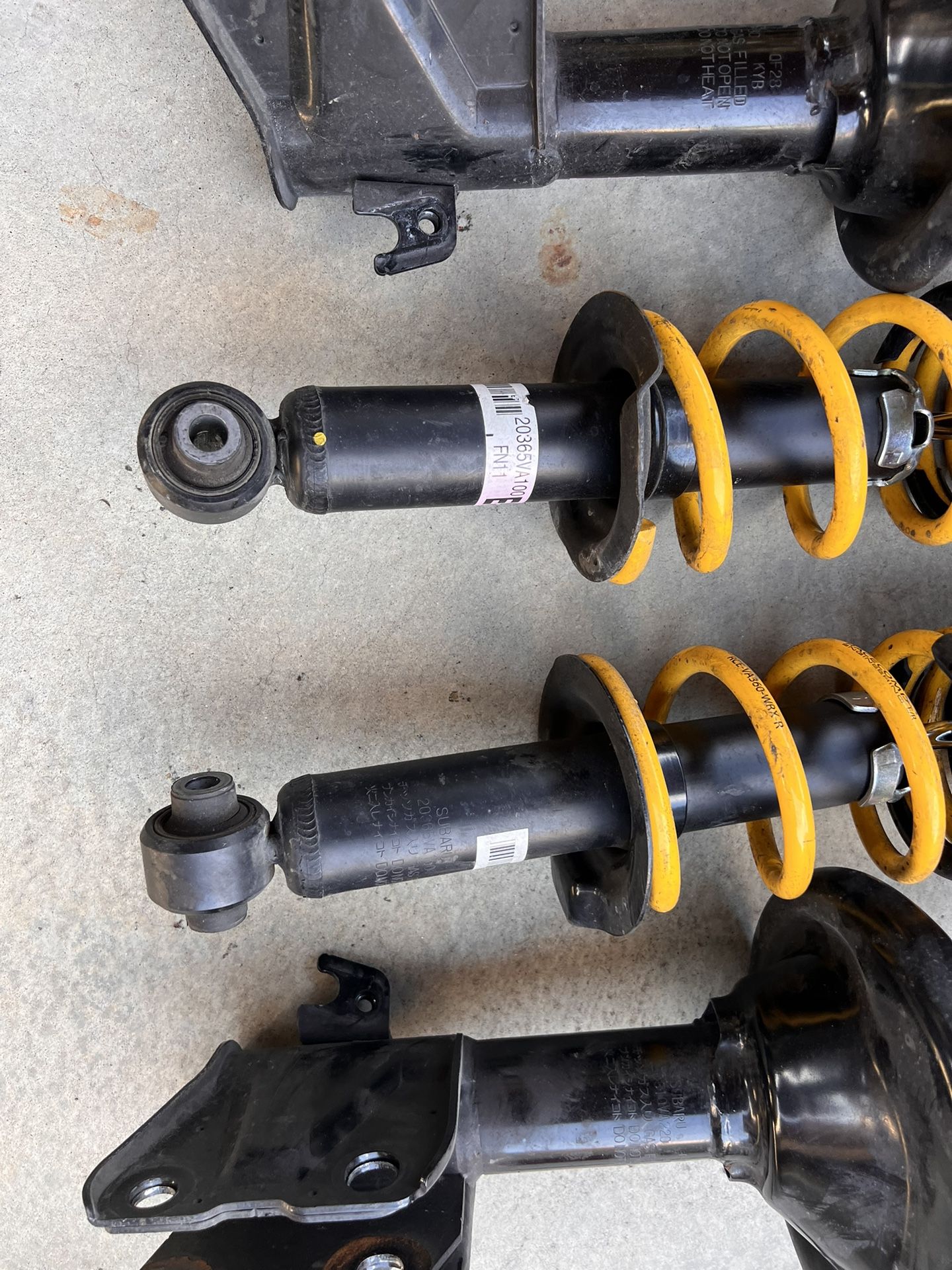 2016 Subaru Sti / Wrx Rce Yellow Springs And Shocks