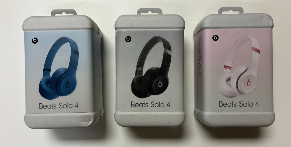 Beats Solo 4 True Wireless On-Ear Headphones  Slate Blue , Pink , Black