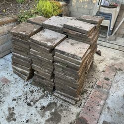 (200 Estimate) 12”x12” Reddish Paver Stones Used $200