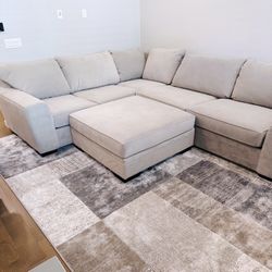 NEW - Sofa and Ottoman (can Include Carpet If Interested) 