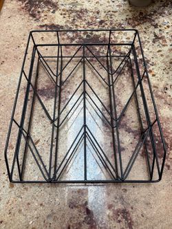 Modern Metal Wire Inbox/Outbox