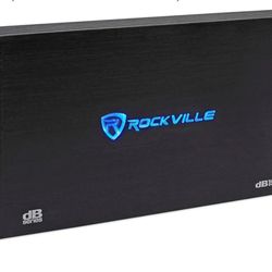 Rockville dB15 Mono Car Amplifier, 6000W, Class-D, Dyno-Certified, Subsonic Filter, EQ, Crossover, Bass Remote, Perfect for Subwoofers, and Car Audio