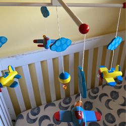 Crib Mobile Airplane Hot Air Ballon
