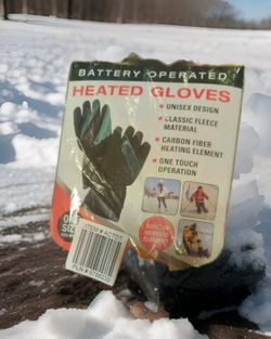 Heated Gloves Battery Operated (New Unopened). Unisex.