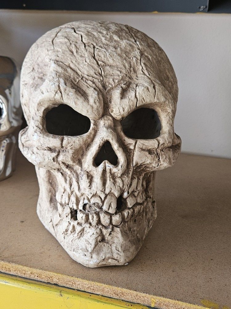 Light Up Skull Halloween Decoration