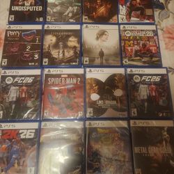 PS5 GAME  LOT 14 OUT OF 16 SEALED LOT 