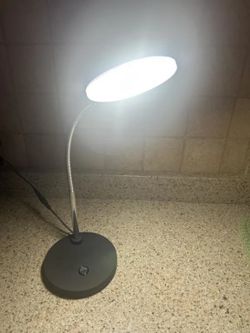 Bostitch metal gooseneck LED desk lamp