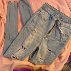 Shein Skinny Ripped Jeans