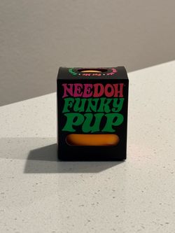 Schylling Funky Pup Nee Doh Stress Ball Orange Cute Dog New Sealed