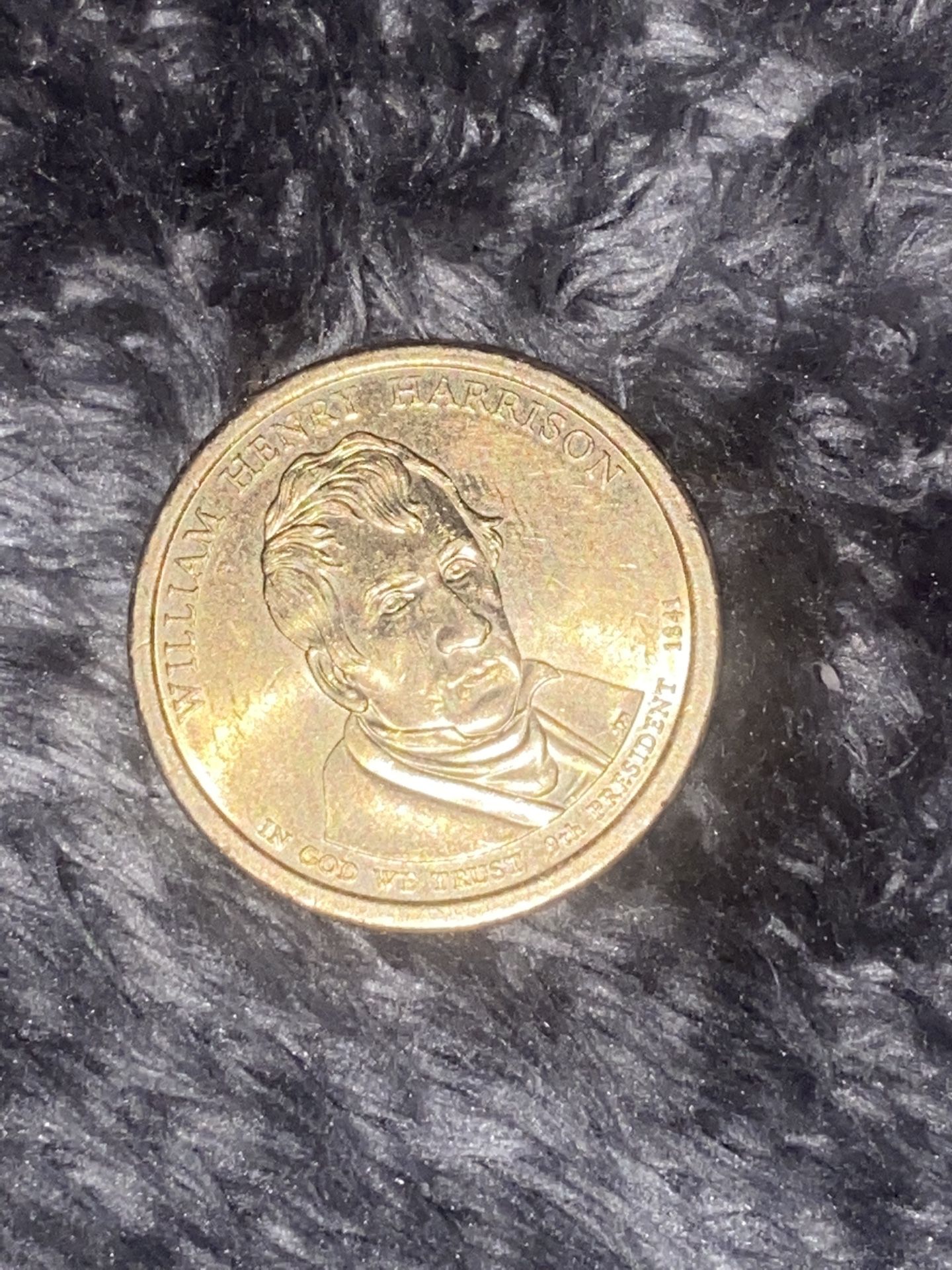 William Henry Harrison Golden Dollar Coin 