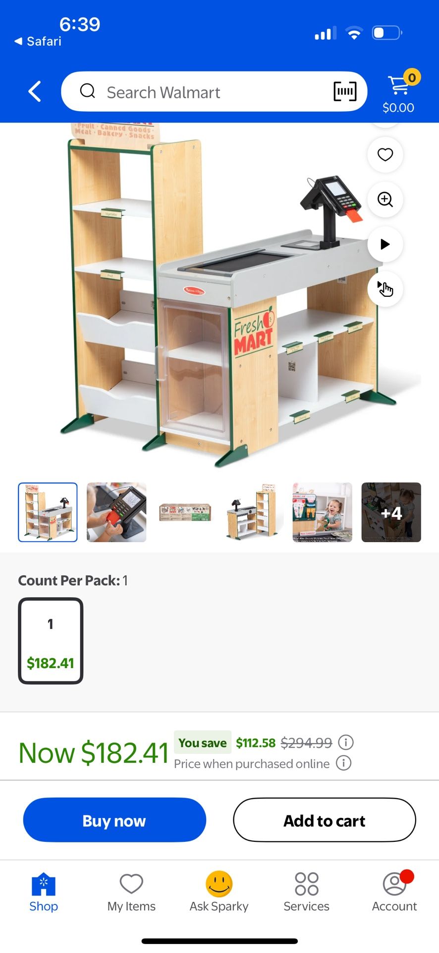 Melissa And Doug Market/grocery Store