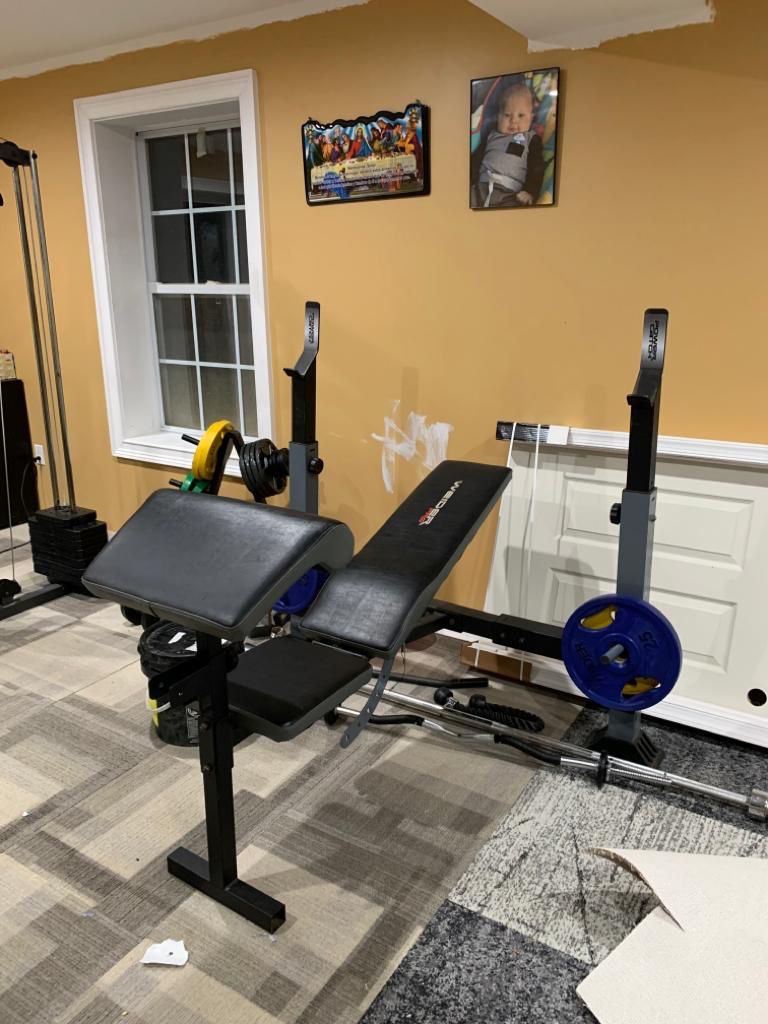Home Gym many pounds of weight