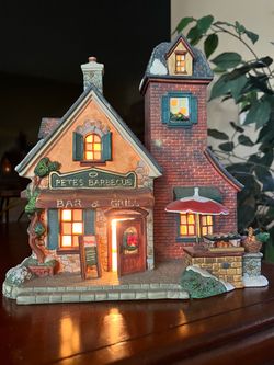 Holiday Time Village Collectibles Petes Barbecue