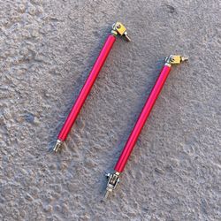 Adjustable front/rear bumpers lip splitter strut Rod support bars