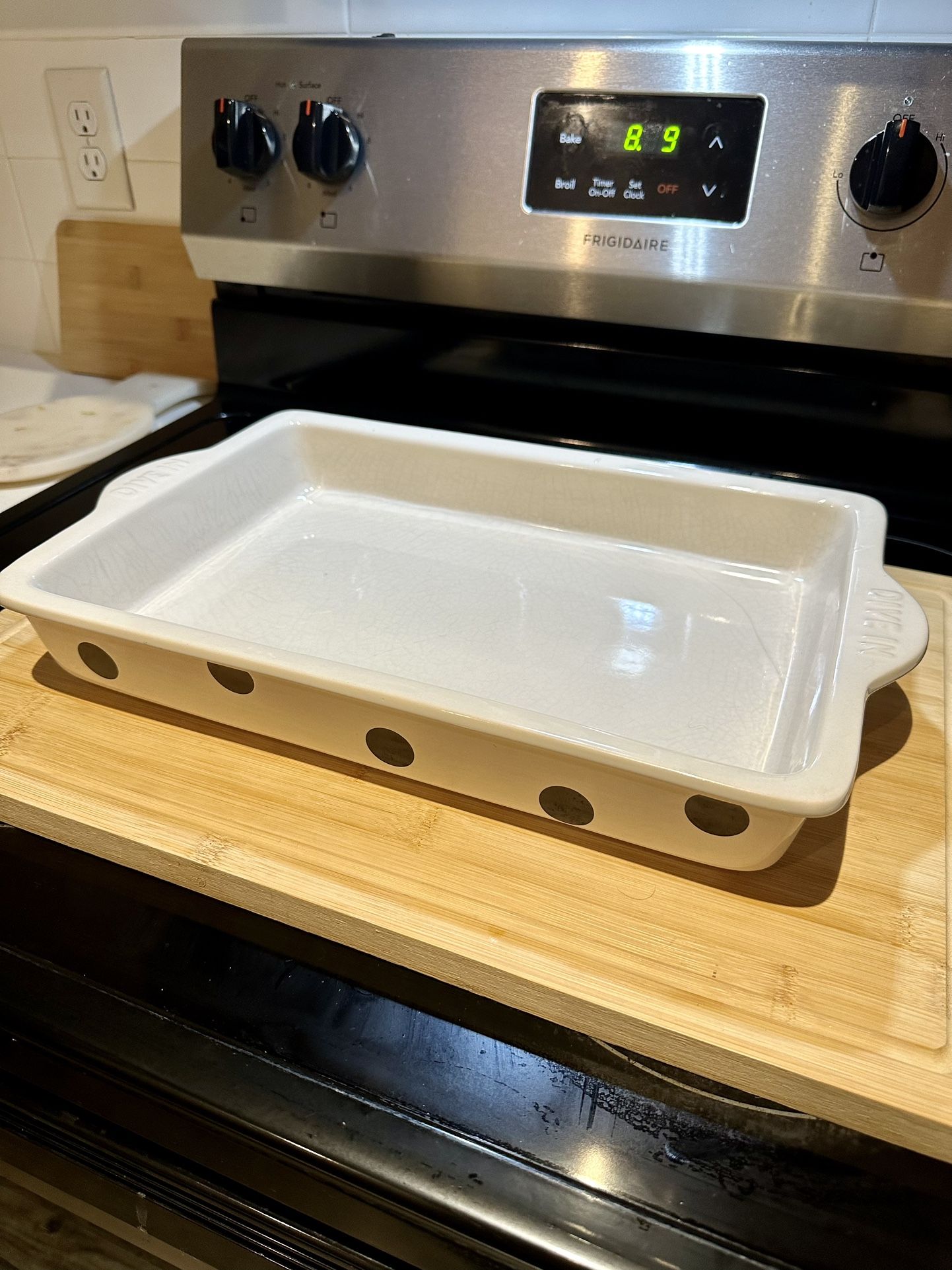 Kate Spade New York Lenox Deco Dot Dive In Baking Dish