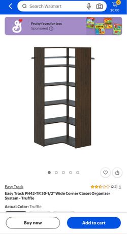 Closet Organizer / Shelving - Mounted Corner Adjustable Shelves