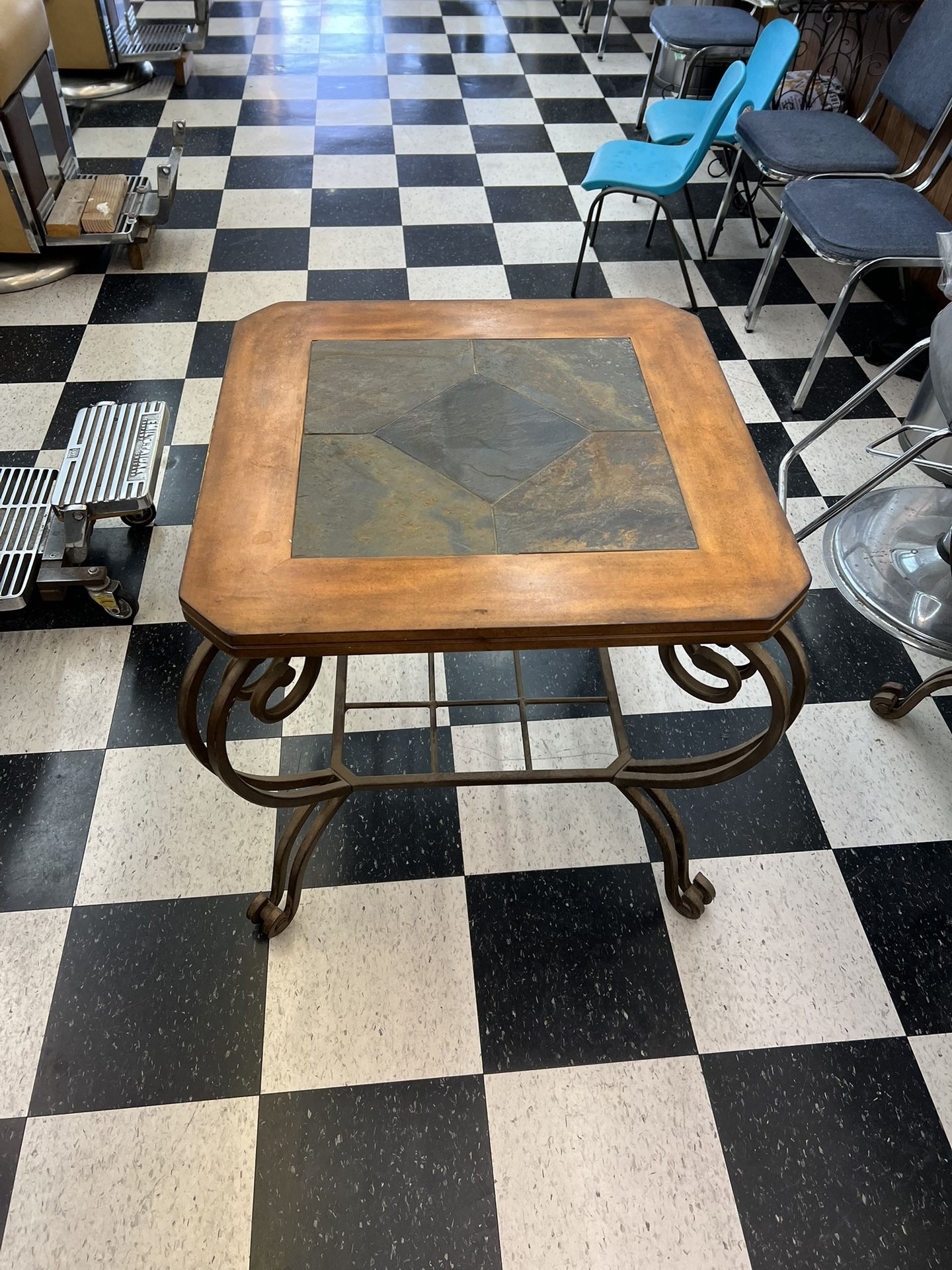 Two Fancy End Tables 