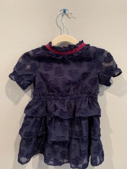 Cat & Jack toddler girls navy blue dress 2T