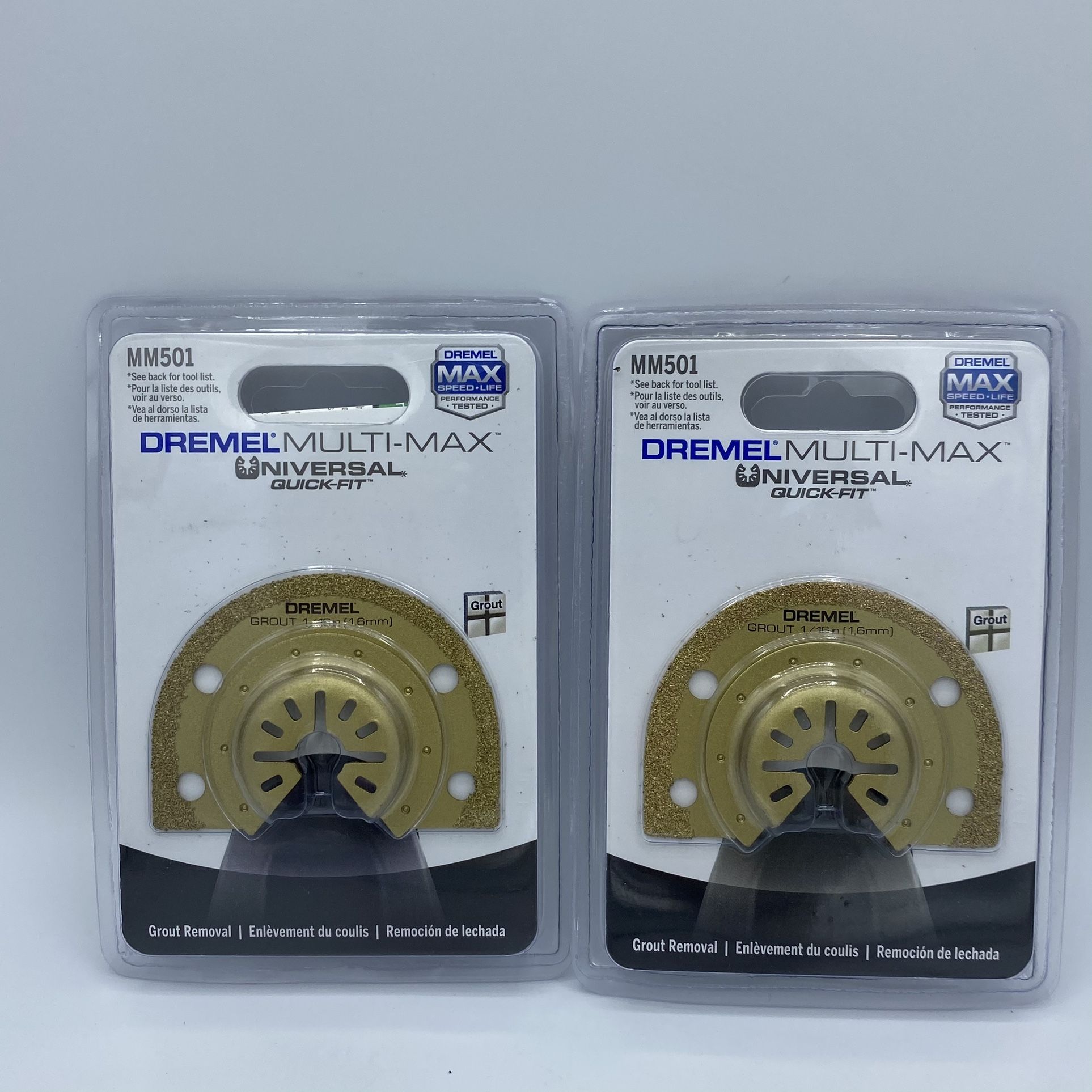 (2) Dremel MM501 1/16-Inch Multi-Max Carbide Grout Blade