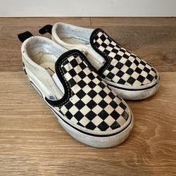 Vans Unisex Toddler Size 7 Checkerboard Low-Top Slip On Sneakers