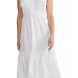Vinyard Vines Seashell Eyelet Midi Dress